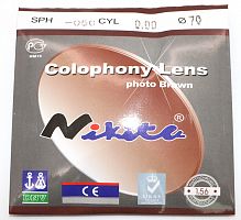 Nikitana 1.56 PHOTO  BROWN Ø70 минус