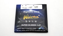 Nikitana 1,67 ASPHERIC Ø70 (минус) 