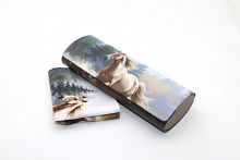 Футляр для очков с салфеткой FM-803-jb107-а 160*60*35